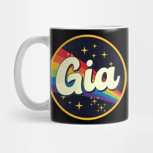 Gia // Rainbow In Space Vintage Style Mug